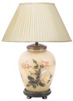 Pacific Lifestyle Classic Rose Small Glass Table Lamp