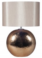 Pacific Lifestyle Alpha Bronze Textured Ceramic Table Lamp