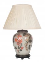 Pacific Lifestyle Fruit and Flower Small Glass Table Lamp