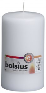 bolsius pillar candle 150 x 70mm - white