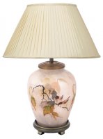 Pacific Lifestyle Chinese Bird Small Glass Table Lamp