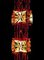 Premier Decorations 8 Section Garland 2.7M x 33cm - Red & Gold