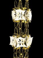 Premier Decorations 8 Section Foil Garland 2.7M x 33cm - Gold & Ivory
