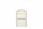 living nostalgia coffee canister 11 x 17cm cream