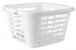 Addis Sqaure Laundry Basket White 505976