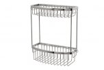 Miller Classic D Shaped Basket Two Tier Chrome