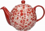 London Pottery Splash Globe Teapot 4 Cup - Red