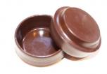 Select Plastic Castor Cups 60mm Brown (Set of 4)
