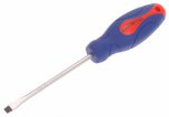 Faithfull Slotted Flared Soft Grip Screwdriver 100mm x 5.5mm