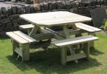 Churnet Valley Westwood Square Picnic Table