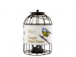 Green Jem Dome Caged Seed Bird Feeder