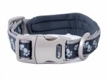 Petface Signature Padded Black Paws Collar - Small