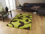 Think Rugs Fashion 7647 Green/Brown - Various Sizes