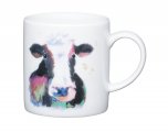 Kitchen Craft Porcelain Espresso Cup Watercolour Cow Design 80ml