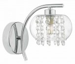 Dar Elma Single Wall Bracket Polished Chrome / Clear