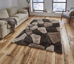 Think Rugs Noble House NH5858 Beige/Brown - Various Sizes