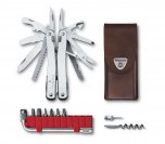 Victorinox Swiss Army Knife Swiss Tool Spirit X Plus with Leather Pouch