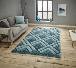 Think Rugs Noble House NH8199 Blue - Various Sizes
