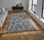 Think Rugs Noble House NH5858 Silver - Various Sizes