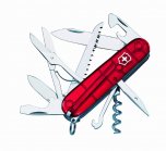 Victorinox Swiss Army Knife Huntsman - Red Transparent