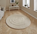 Think Rugs Spiral Ivory - Various Sizes