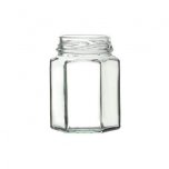 Hexagonal Glass Jar with Twist-off Lid 100ml