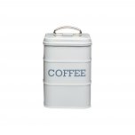 living nostalgia coffee canister 11x17cm - french grey