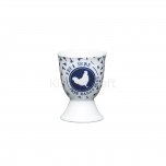 Kitchencraft Egg Cup Traditional Hen Blue Porcelain