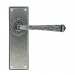 pewter lever latch door handles per pair