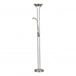 SEARCHLIGHT LED MOTHER & CHILD FLOOR LAMP - SATIN SILVER