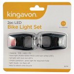 Kingavon 2 Piece LED Bike Light Set