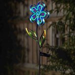 Solar Stake Lights Neon Esque Bloom - Assorted