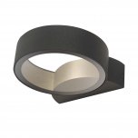 Reon 1 Light Wall Light Circle Fixed Anthracite IP65 LED