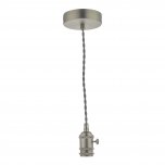 Accessory 1 Light Suspension Antique Chrome With Grey Cable
