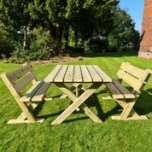 Churnet Valley Ashcome Table Set Sits 4
