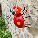 Crazee Ladybug wall Ornament - Medium