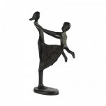 Elur Iron Figurine Mother & Child Swinging 23cm