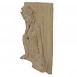 Solstice Sculptures Buddha Wall Plaque 64cm - Carved Wood Effect