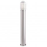 SEARCHLIGHT LOUVRE OUTDOOR-1LT POST(HEIGHT 90cm),STAINLESS STEEL,WHITE SHADE
