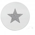 Mirror Crystal Candle Plate Star 15cm
