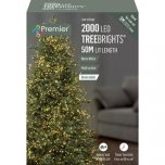 Premier Decorations TreeBrights Multi-Action 2000 LED with Timer - Warm White