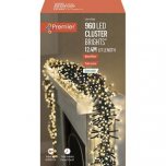 Premier Decorations ClusterBrights Multi-Action 960 LED with Timer - Warm White