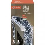 Premier Decorations ClusterBrights Multi-Action 960 LED with Timer - White