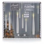 Premier Decorations B/O Floating Candles w/RC (Set of 10) - Wht