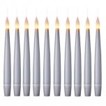 Premier Decorations Battery Operated Floating Candles with Remote Control (Set of 10) - Silver