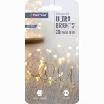 Premier Decorations UltraBrights Battery Operated 20 LED - Warm White