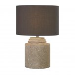 SEARCHLIGHT ZARA GREY CEMENT TABLE LAMP  WITH GREY SHADE