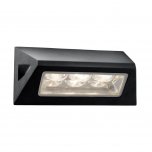 SEARCHLIGHT LED OUTDOOR WALL LIGHT BLACK - WHITE LED