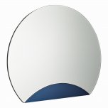 Rise Mirror With Blue Panel Detail