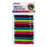 20 Plastic Dolly Pegs